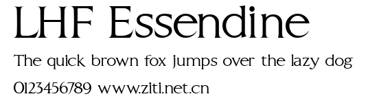 LHF Essendine.ttf字體轉換器圖片