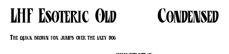 LHF Esoteric Old | Condensed.ttf字體轉換器圖片