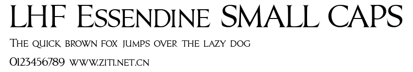 LHF Essendine SMALL CAPS.ttf字體轉換器圖片