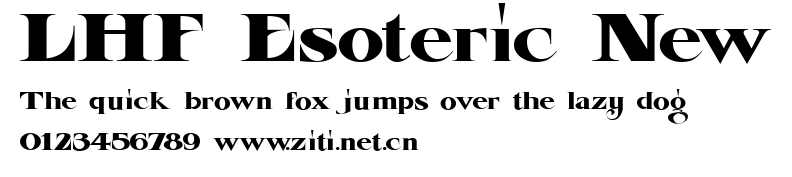 LHF Esoteric New.ttf字體轉換器圖片