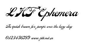 LHF Ephemera.ttf字體轉換器圖片