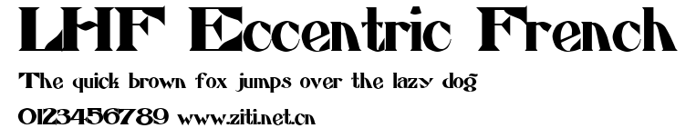 LHF Eccentric French.ttf字體轉換器圖片