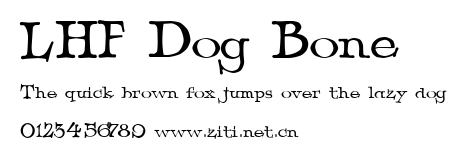 LHF Dog Bone.ttf字體轉換器圖片