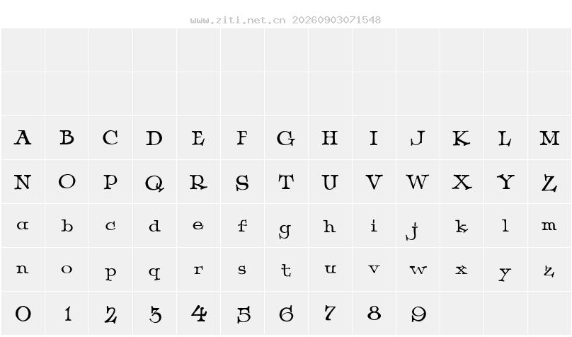 字符映射圖