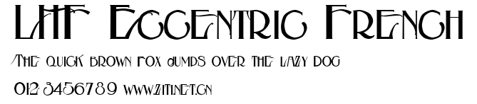 LHF Eccentric French.ttf字體轉換器圖片