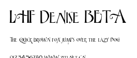 LHF Denise BETA.ttf字體轉換器圖片