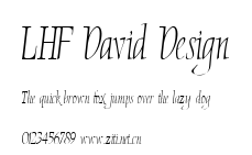 LHF David Design.ttf字體轉換器圖片