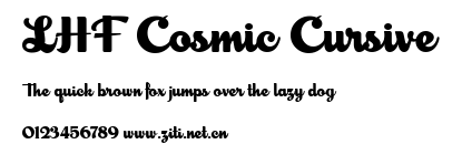 LHF Cosmic Cursive.ttf字體轉換器圖片