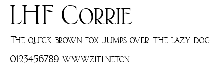 LHF Corrie.ttf字體轉換器圖片