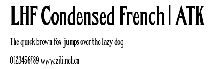 LHF Condensed French | ATK.ttf字體轉換器圖片
