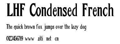 LHF Condensed French.ttf字體轉換器圖片