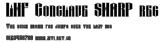 LHF Conclave SHARP reg.ttf字體轉換器圖片