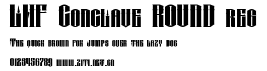 LHF Conclave ROUND reg.ttf字體轉換器圖片