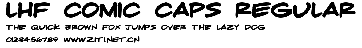 LHF Comic Caps Regular.ttf字體轉換器圖片
