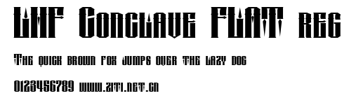 LHF Conclave FLAT reg.ttf字體轉換器圖片