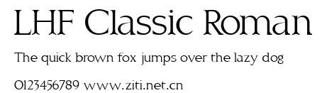 LHF Classic Roman.ttf字體轉換器圖片