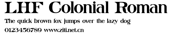 LHF Colonial Roman.ttf字體轉換器圖片