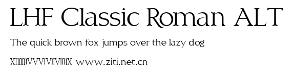 LHF Classic Roman ALT.ttf字體轉換器圖片