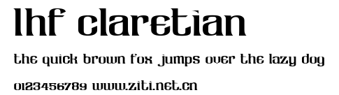 LHF Claretian.ttf字體轉換器圖片