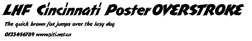 LHF Cincinnati Poster OVERSTROKE.ttf字體轉換器圖片
