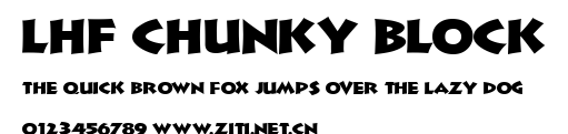 LHF Chunky Block.ttf字體轉換器圖片