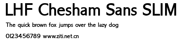 LHF Chesham Sans SLIM.ttf字體轉換器圖片