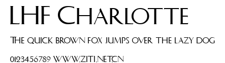 LHF Charlotte.ttf字體轉換器圖片