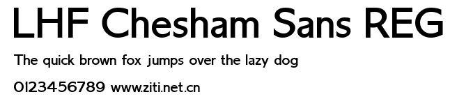 LHF Chesham Sans REG.ttf字體轉換器圖片