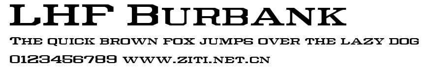 LHF Burbank.ttf字體轉換器圖片