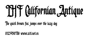 LHF Californian Antique.ttf字體轉換器圖片