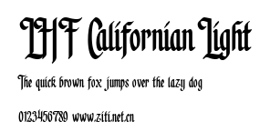 LHF Californian Light.ttf字體轉換器圖片