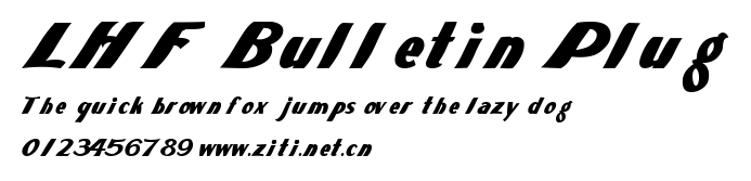 LHF Bulletin Plug.ttf字體轉換器圖片