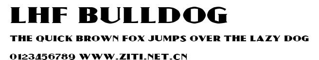 LHF Bulldog.ttf字體轉換器圖片
