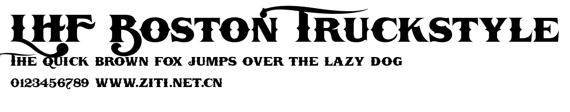 LHF Boston Truckstyle.ttf字體轉換器圖片