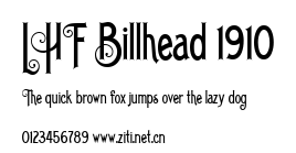LHF Billhead 1910.ttf字體轉換器圖片