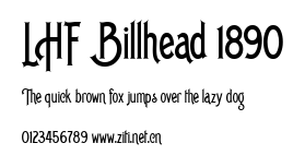 LHF Billhead 1890.ttf字體轉換器圖片