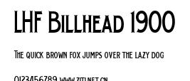 LHF Billhead 1900.ttf字體轉換器圖片