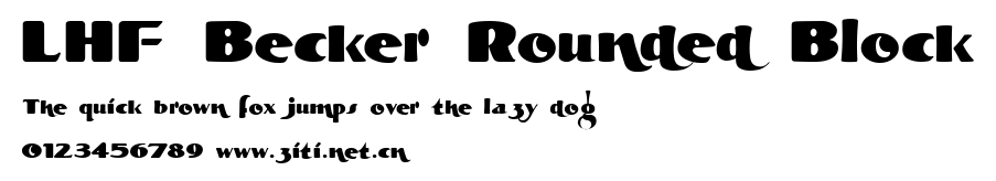 LHF Becker Rounded Block.ttf字體轉換器圖片