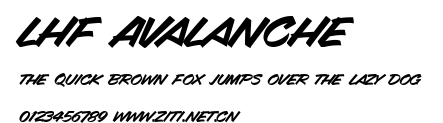 LHF Avalanche.ttf字體轉換器圖片