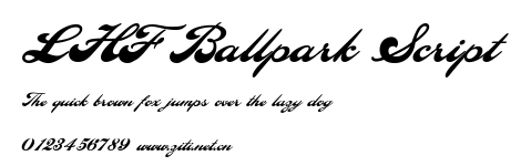 LHF Ballpark Script.ttf字體轉換器圖片