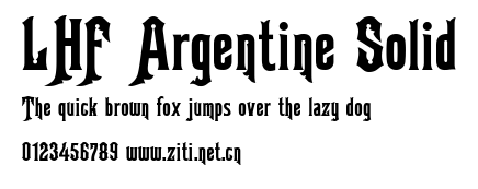 LHF Argentine Solid.ttf字體轉換器圖片