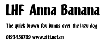 LHF Anna Banana.ttf字體轉換器圖片