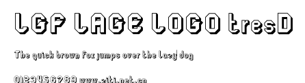 LGF LAGE LOGO tresD.otf