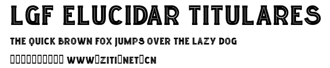 LGF ELUCIDAR TITULARES.ttf字體轉換器圖片