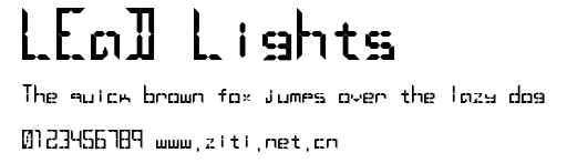 LEaD Lights.ttf字體轉換器圖片