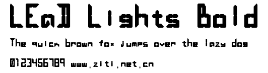 LEaD Lights Bold.ttf字體轉換器圖片