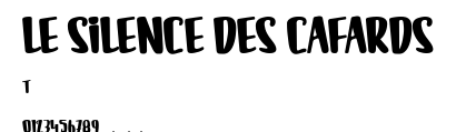LE SILENCE DES CAFARDS.ttf字體轉換器圖片