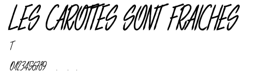 LES CAROTTES SONT FRAICHES.ttf字體轉換器圖片