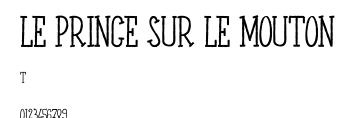 LE PRINCE SUR LE MOUTON.ttf字體轉換器圖片