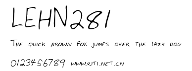 LEHN281.ttf字體轉換器圖片